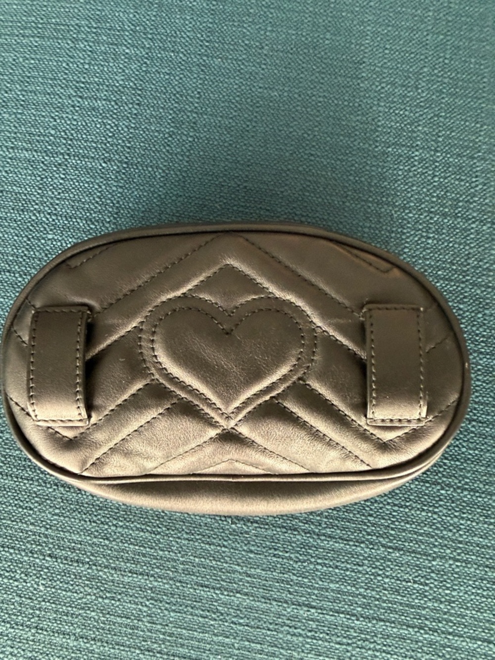 Gucci Black Quilted Leather Belt Bag with Gold Double G - Picture 8 of 12